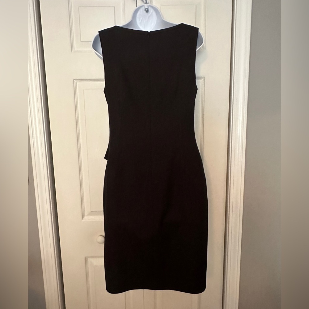 David Meister women’s black woven knit dress. Size 10 - Picture 2 of 14